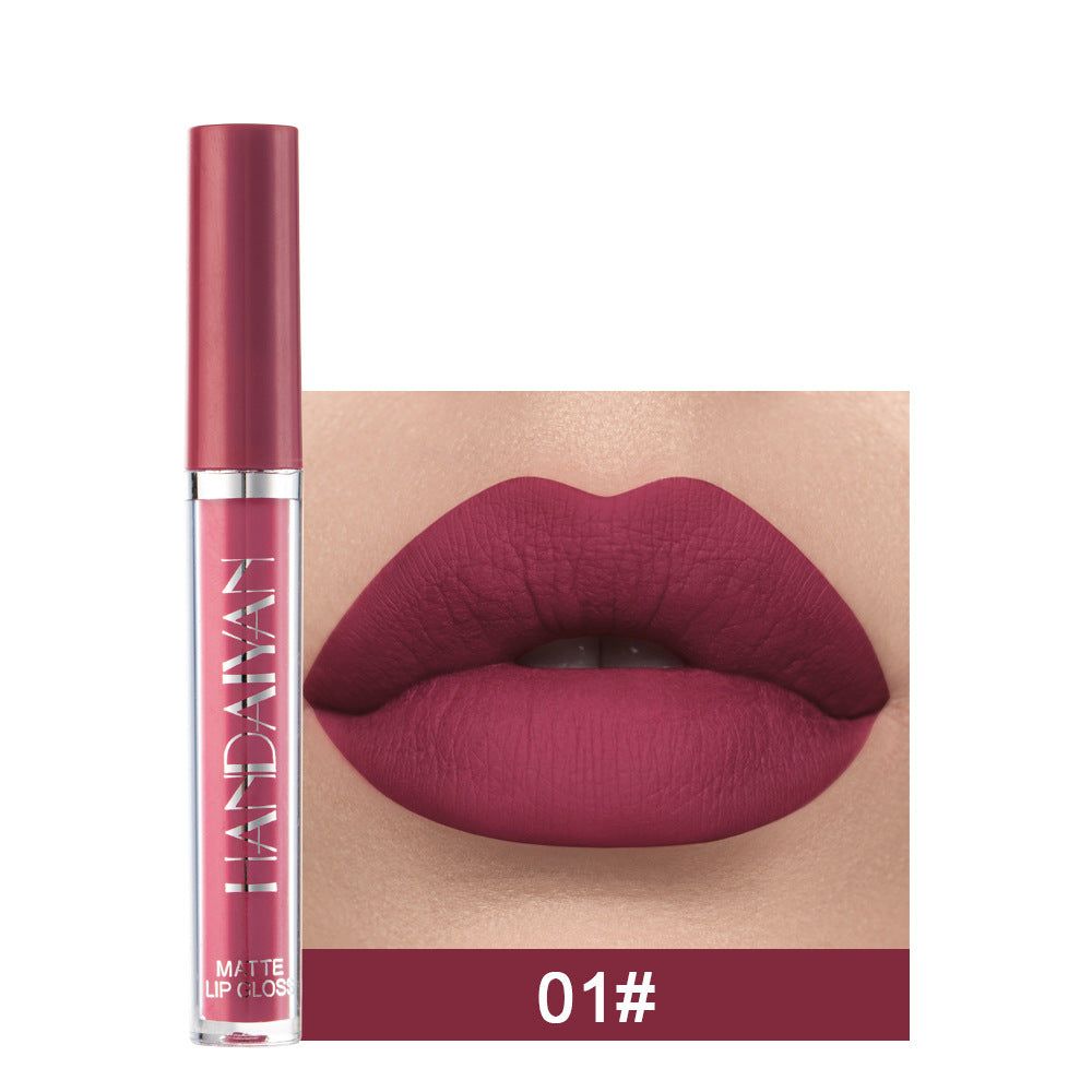Matte Non-stick Cup Lip Gloss, Non-fading Matte Liquid Lipstick - The Luxe Glow