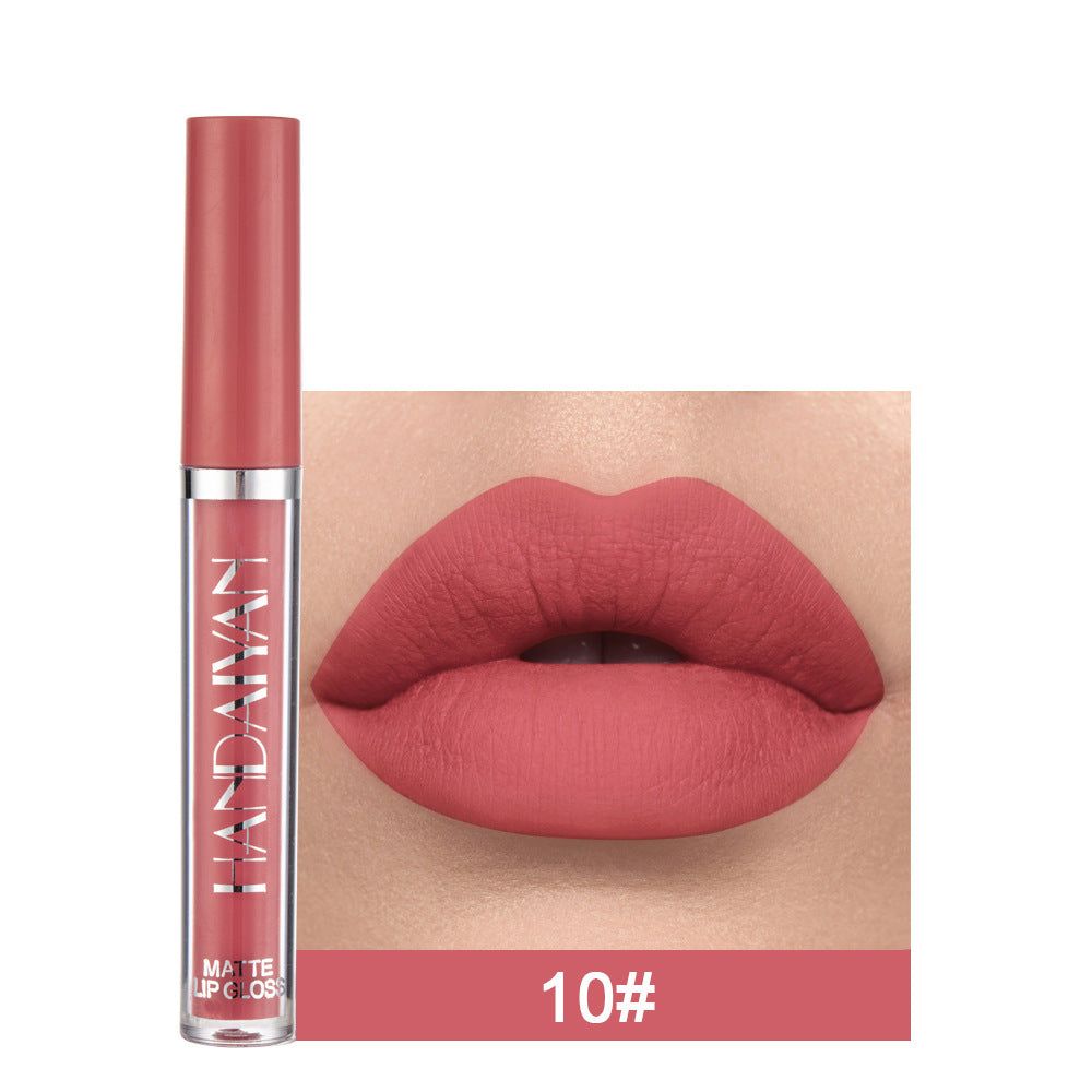 Matte Non-stick Cup Lip Gloss, Non-fading Matte Liquid Lipstick - The Luxe Glow