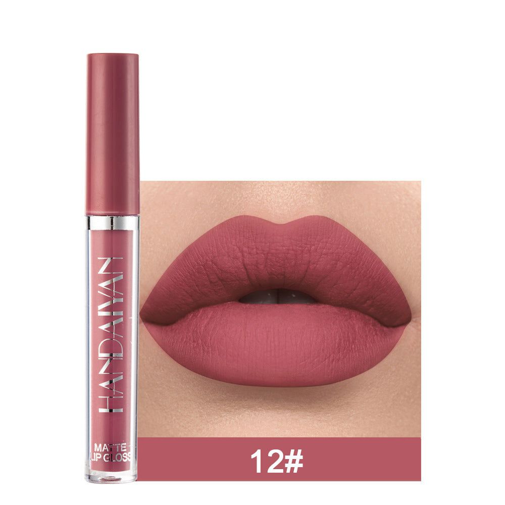 Matte Non-stick Cup Lip Gloss, Non-fading Matte Liquid Lipstick - The Luxe Glow