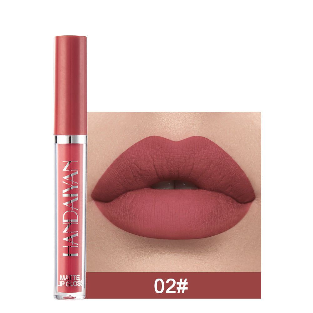 Matte Non-stick Cup Lip Gloss, Non-fading Matte Liquid Lipstick - The Luxe Glow