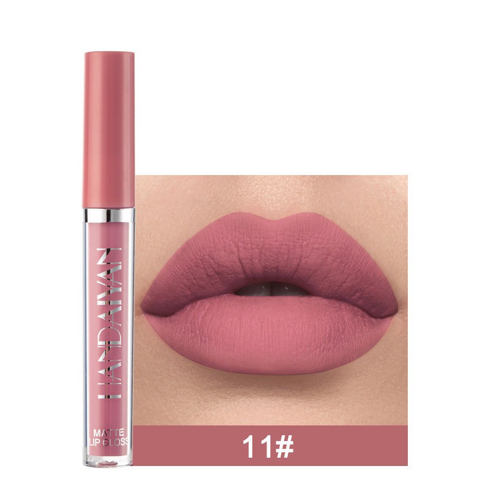 Matte Non-stick Cup Lip Gloss, Non-fading Matte Liquid Lipstick - The Luxe Glow