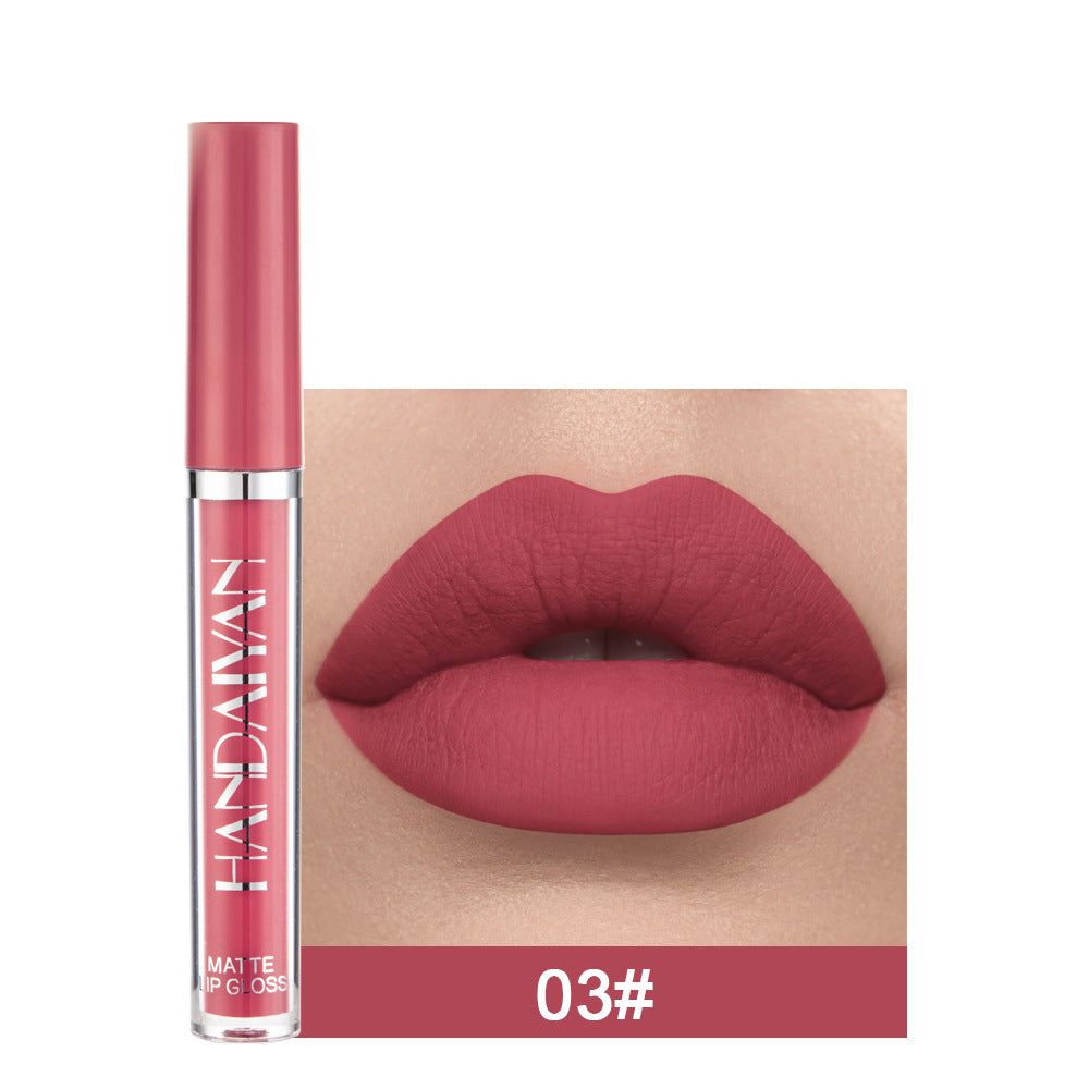Matte Non-stick Cup Lip Gloss, Non-fading Matte Liquid Lipstick - The Luxe Glow