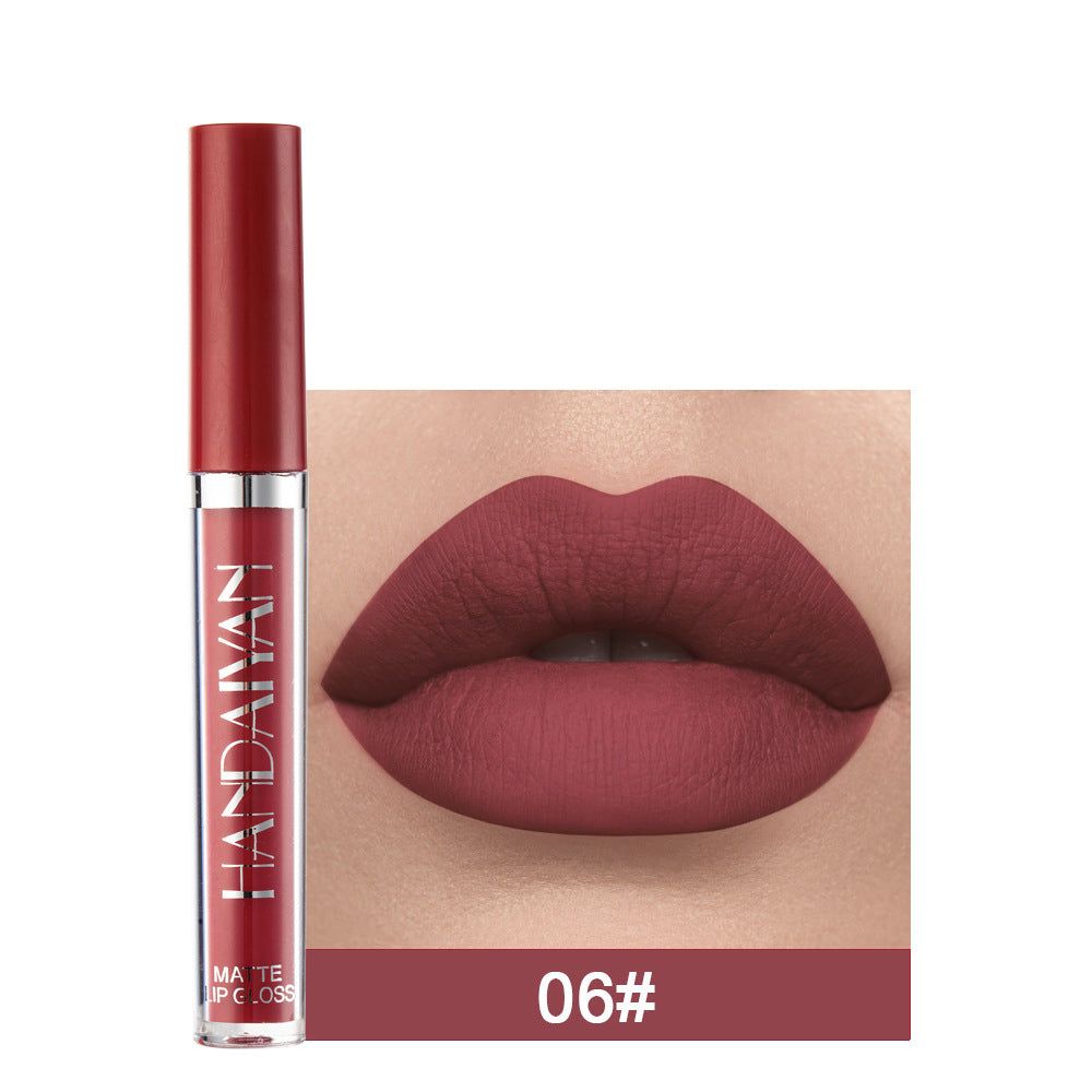 Matte Non-stick Cup Lip Gloss, Non-fading Matte Liquid Lipstick - The Luxe Glow