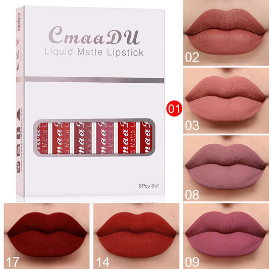 6 colors lip gloss - The Luxe Glow 