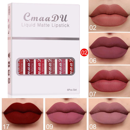 6 colors lip gloss - The Luxe Glow 