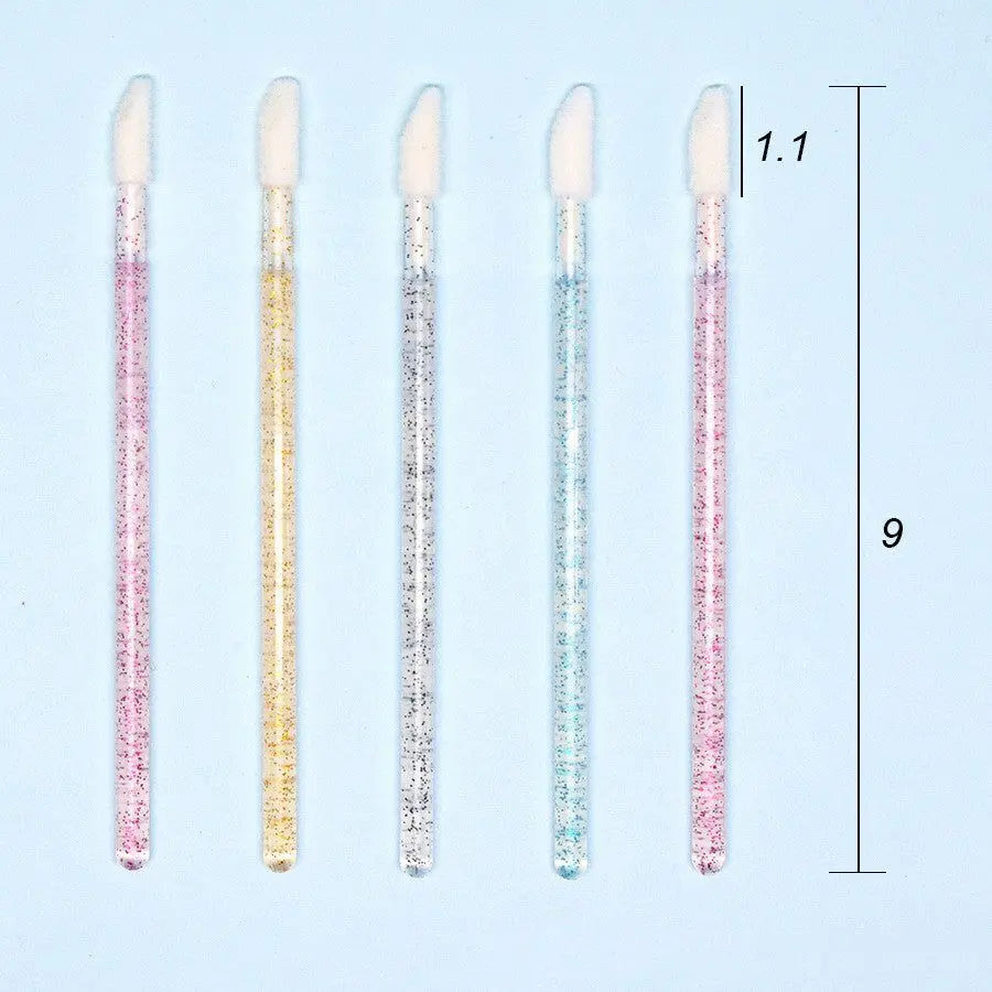 Crystal rod lip brush red brush lip gloss brush - The Luxe Glow 