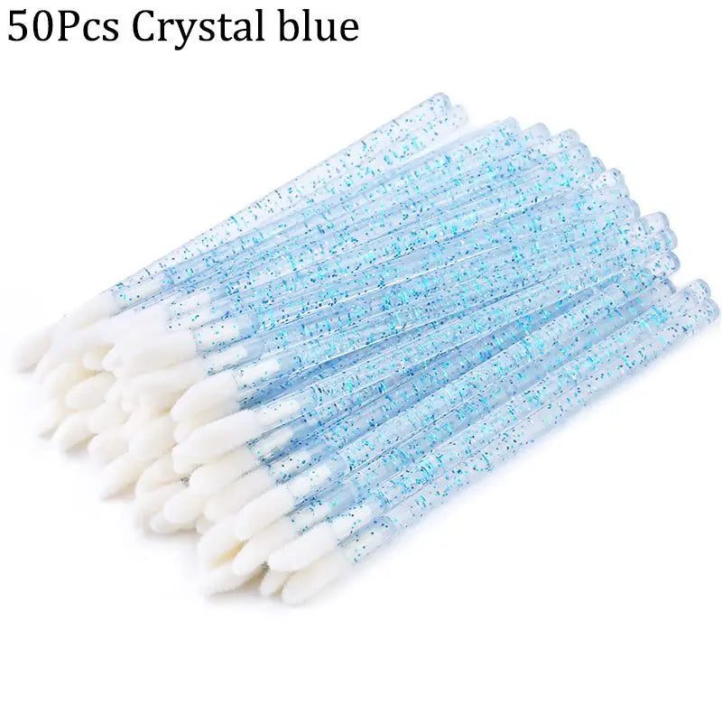 Crystal rod lip brush red brush lip gloss brush - The Luxe Glow 