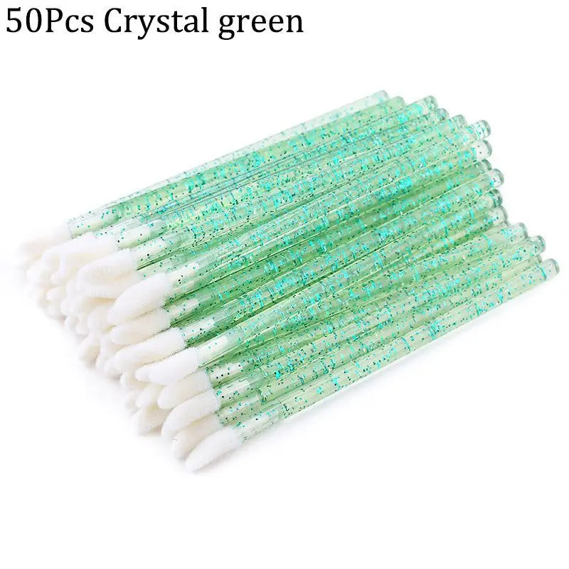 Crystal rod lip brush red brush lip gloss brush - The Luxe Glow 