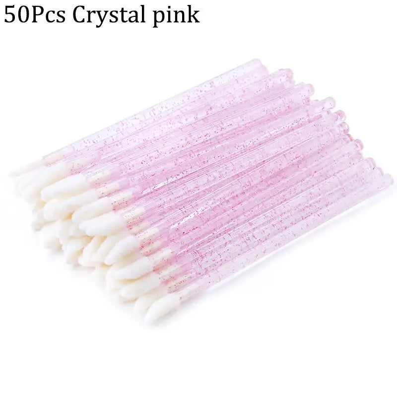 Crystal rod lip brush red brush lip gloss brush - The Luxe Glow 