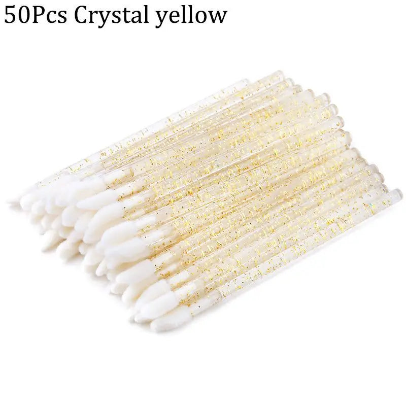 Crystal rod lip brush red brush lip gloss brush - The Luxe Glow 
