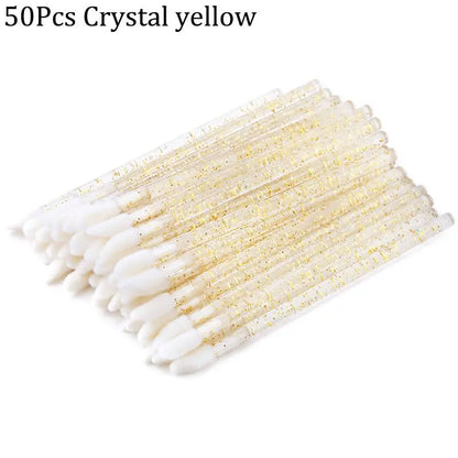 Crystal rod lip brush red brush lip gloss brush - The Luxe Glow 