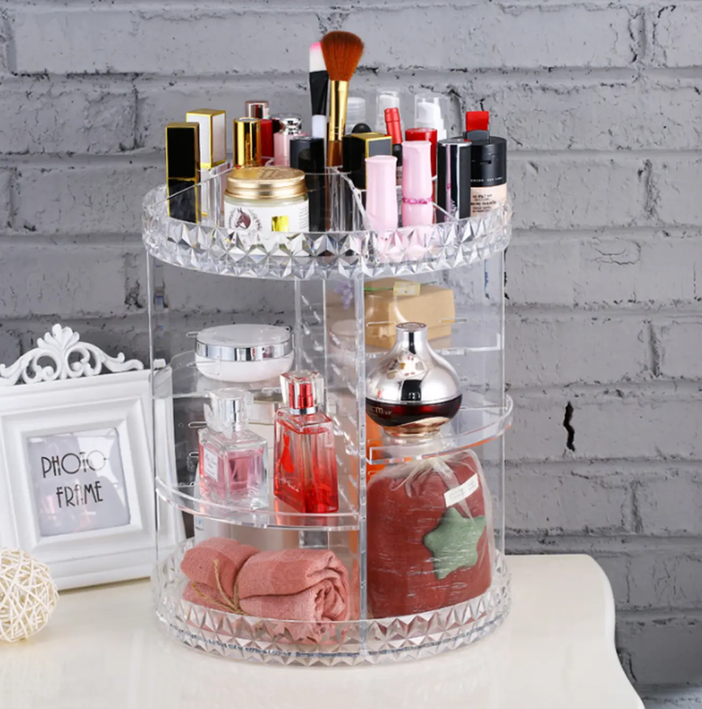 Diamond wave Makeup Organizer - The Luxe Glow 