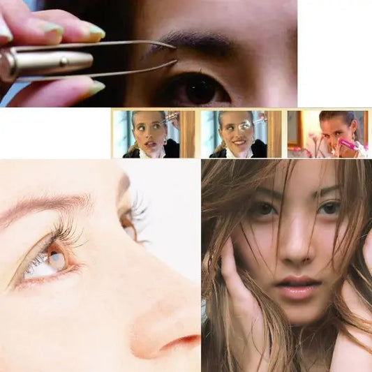 LED Light Eyelash Eyebrow Hair Removal - The Luxe Glow 