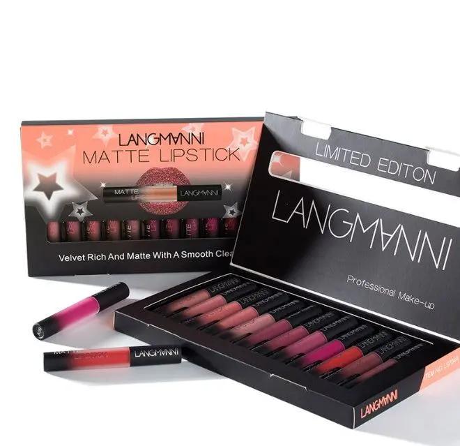 Matte Lipstick Waterproof Long-lasting Velvet Lipstick Set - The Luxe Glow 