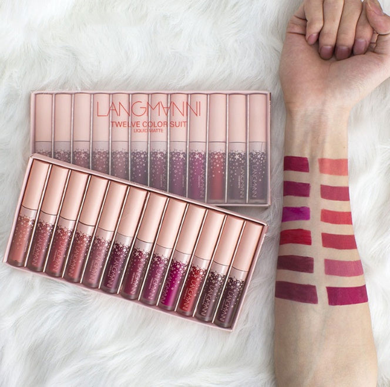 Matte Lipstick Waterproof Long-lasting Velvet Lipstick Set - The Luxe Glow 