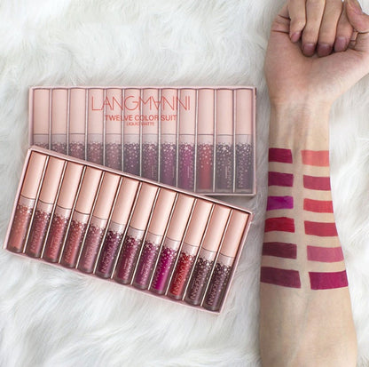 Matte Lipstick Waterproof Long-lasting Velvet Lipstick Set - The Luxe Glow 