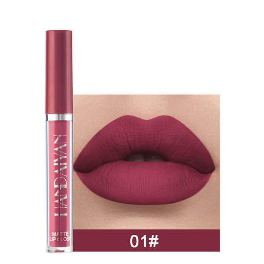 Matte Non-stick Cup Lip Gloss, Non-fading Matte Liquid Lipstick - The Luxe Glow 