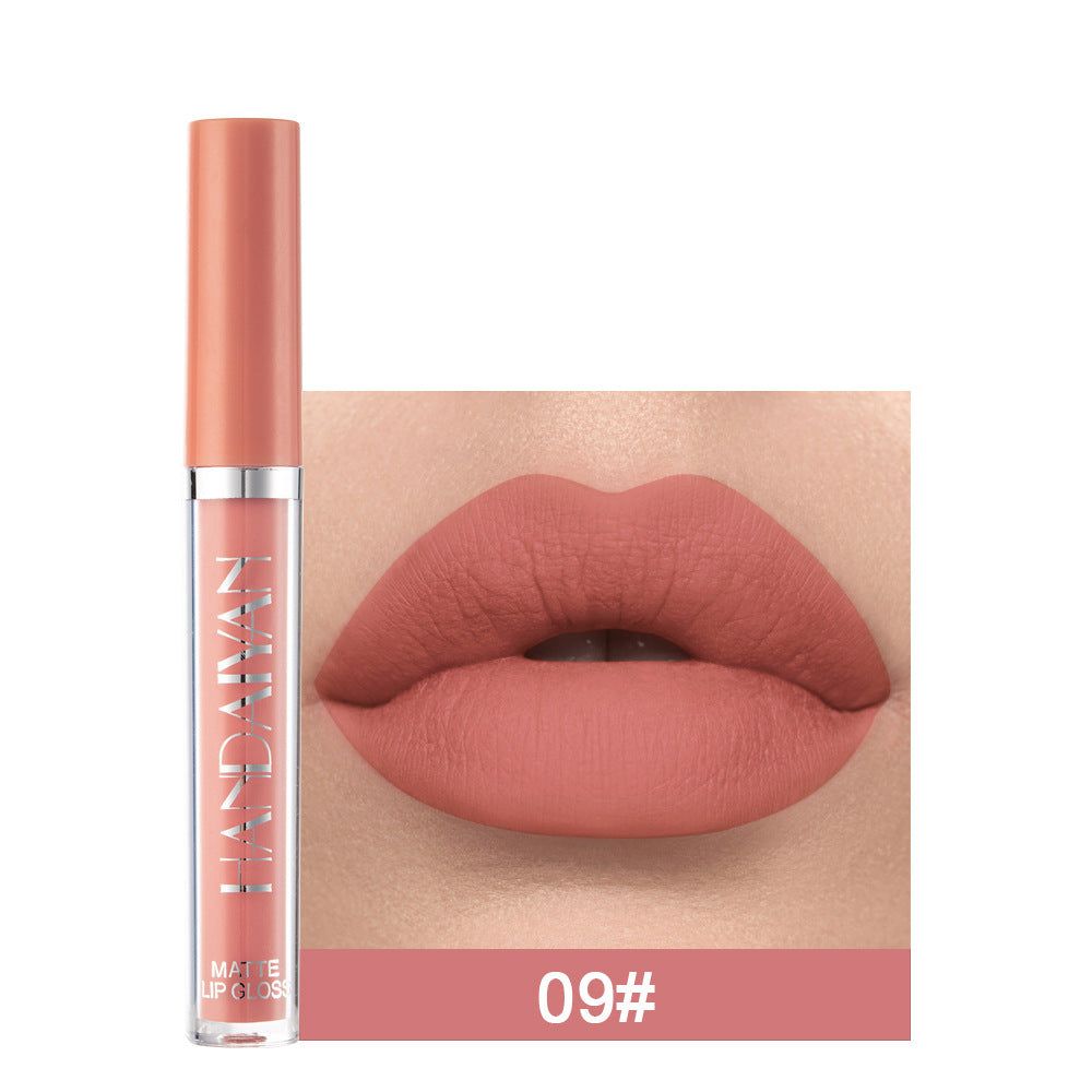 Matte Non-stick Cup Lip Gloss, Non-fading Matte Liquid Lipstick - The Luxe Glow 