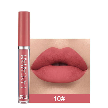 Matte Non-stick Cup Lip Gloss, Non-fading Matte Liquid Lipstick - The Luxe Glow 
