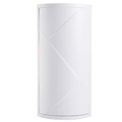 Rotatable Bathroom Makeup Organizer Corner Plastic Wall Mounted Storage Rack Box - The Luxe Glow 